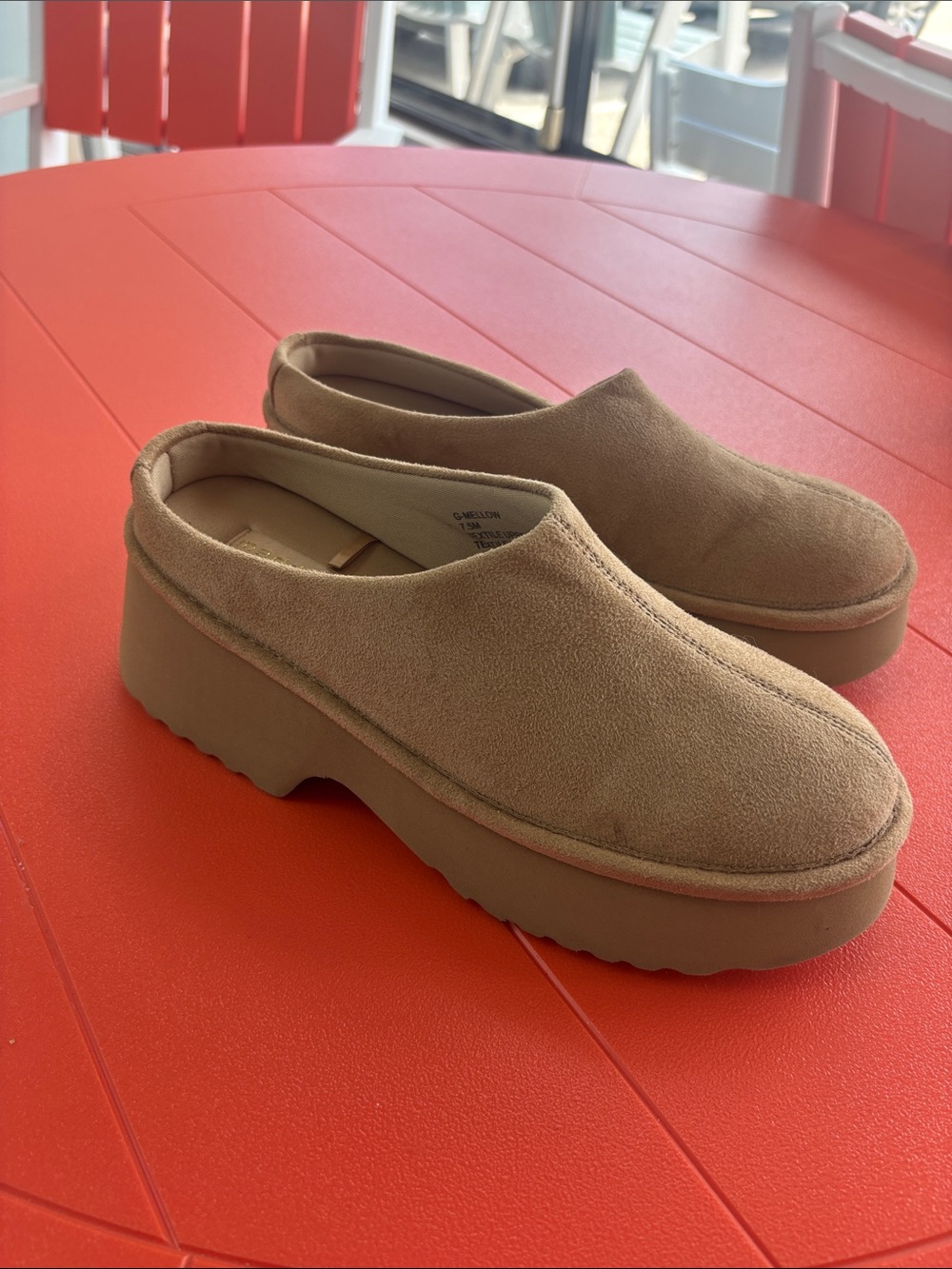 Madden Girl Women’s Platform Suede Slipper Shoes G-Mellow